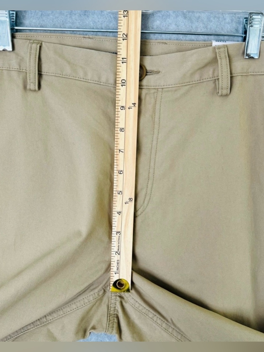 Old Navy Mens Pants 38x32 Tan Khaki Lived in Chino Slim Uniform Non-Stretch - Picture 11 of 16